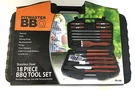 Pitmaster Bbq 18 Pc Tool Set Portable Carrying Case Stainless Steel Nib. Fixed Price $21.95.
