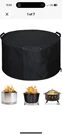 29"D X 18"H Round Fire Pit Cover, Waterproof Windproof, Large, Black Sheechung. Fixed Price $19.99.