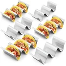 Rtt Stainless Steel Taco Holder Stand, Set Of 6 - Stylish Rack Holds Silver. Fixed Price $25.45.