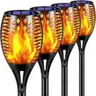 Tomcare Solar Lights Upgraded, 43" Waterproof Flickering Flames 96 Led Torches. Fixed Price $68.69.