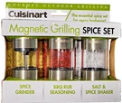 Cuisinart Magnetic Grilling Spice Set Stainless Steel Outdoor CSS-33 New. Fixed Price $18.99.