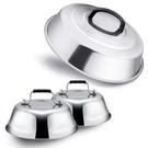Leonyo Professional Melting Dome Lid Set 3-PACK Stainless Steel Griddle/bbq .... Fixed Price $28.72.