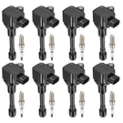 Bdfhyk 8 Ignition Coil Pack UF677 And Iridium Spark Plug 93501 Compatible With. Fixed Price $139.95.