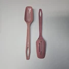 King Kraft Utensils Plastic Slotted Serving Spoon Set Of 2 Pink Mauve Vintage. Fixed Price $13.95.