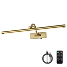 Wireless Picture Lights With Remote And Timer Rechargeable Brass Gallery Ligh.... Fixed Price $106.58.