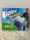 Ziploc Big Bags - 3 Jumbo Xxl 20 Gallon Organization & Storage New Discontinued. Fixed Price $26.00.