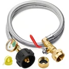 Calpose 3 Feet Propane Refill Adapter Hose With Gauge Stainless Steel, Silver. Fixed Price $34.52.