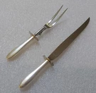 Pilgrim By Manchester Sterling Silver 2 Piece Roast Carving Set Knife & Fork. Fixed Price $199.95.