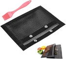 Aoocan Grill Mesh - Set Of 5 Non Stick Bbq Mats, Heavy Duty, Reusable. Fixed Price $17.55.