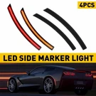 4PC For Corvette Chevy 14-19 C7 Led Side Marker Bumper Reflector Lamp Smoked. Fixed Price $39.89.