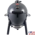 Portable Kamado Charcoal Grill Smoker Easy Ash Pan Cast Iron Grates Locking Lid. Fixed Price $297.58.