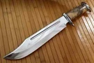Custom Handmade Tool Steel Big Bowie Knife Hunting Survival Wooden Handle. Fixed Price $89.00.