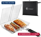 Jy Cookment Basket Stainless Steel With Portable Removable Handle, Grillin. Fixed Price $34.42.