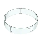 Skyflame Fire Pit Glass Wind Guard Round, 33 X 7 Inches Tempered .... Fixed Price $216.74.