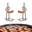 2 Pcs Funny Bbq Stand Man Holderreusable Stainless Steel S.... Fixed Price $9.88.