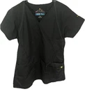 Wonderwink V-neck Scrub Top Black Gray Womens Medical Uniform Shirt Pockets. Fixed Price $17.50.