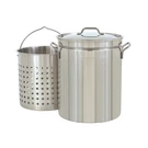 Bayou Classic 1144 44-QT Stainless Stockpot W/basket Features Domed... Fast Ship. Fixed Price $218.67.