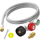 5 Ft Propane Hose With Regulator For Tank, 0-30PSI Feet, Silver. Fixed Price $43.68.