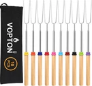 10 Marshmallow Roasting Sticks - 32 Inch Telescoping Skewers For Campfire. Fixed Price $12.99.