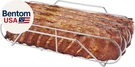 Extra Long Stainless Steel Rib Rack For Smoking And Grilling, Holds Up To 3 Full. Fixed Price $41.14.
