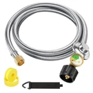 6 Feet Propane Tank Regulator Hose With Gauge, Universal Grill Repl.... Fixed Price $50.84.