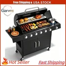 6 Burner Propane Bbq, Stainless Steel, Cast Iron Grates, Porcelain Lid. Fixed Price $251.33.