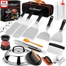 27PCS Flat Top Grill Accessories Set Stainless Steel Griddle Tools Bbq Kit New. Fixed Price $59.50.