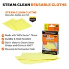 Proud Grill Q-swiper Steam Clean Cloth 8 In. X 6 2 Pk. Fixed Price $13.68.