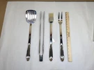 All-clad 4 Pc. Bbq Set With Case, Stainless Steel. Fixed Price $149.95.
