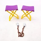 Barbie Purple Camping Stools Chairs With Marshmallow Sticks Replacement Parts. Fixed Price $17.99.
