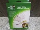 Big Green Egg Chef's Quality-stainless Steel Pepper Grilling Rack And Corer Set. Fixed Price $23.99.