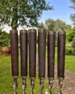 Forged Handmade Skewers 6 Pcs With Bronze Grill Barbecue Bbq Gift Man. Fixed Price $210.00.