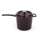 Lava Enameled Cast Iron Sauce PAN,3 Quart,dishwasher Safe Heat Retention. Fixed Price $47.38.