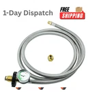 Mensi 6FT Propane Pigtail Hose With Gauge 1/4 Npt Pol For Two Stage Regulator. Fixed Price $36.99.