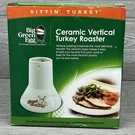 New Box Big Green Egg Ceramic Vertical Turkey Roaster Sittin'. Fixed Price $27.95.