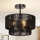 Rattan Ceiling Fixture,boho Style Semi Flush Mount Light, 12.6I.... Fixed Price $58.17.