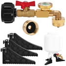 Wadeo Propane Refill Adapter Kit With Cylinder Stand Base. Fixed Price $29.99.