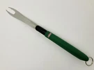 Vintage Coleman Bbq Grill Meat Fork Long Green Logo Handle Stainless Steel Tines. Fixed Price $17.95.