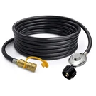 Mensi 12FT F271803 Propane Regulator With Hose 3/8" Quick Black. Fixed Price $42.99.
