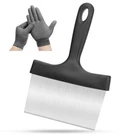 Buatacme Griddle Scraper, Stainless Steel Flat Top Grill With Black. Fixed Price $9.11.
