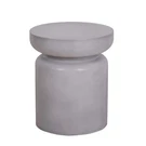 Afterglow Round Concrete Look Accent Table, Stool, Gray. Fixed Price $99.99.