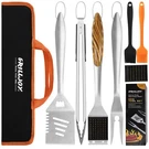 Grilljoy 8PCS Heavy Duty Bbq Tools Set With Extra Thick Stainless Steel.... Fixed Price $45.67.