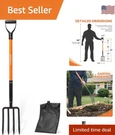 4-TINE Fork,heavy Duty Pitch Gardening,digging And Spadi.... Fixed Price $52.79.