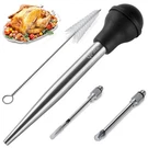 Qpmr Turkey Baster With Cleaning Brush, Stainless Steel Large, Sliver. Fixed Price $20.99.