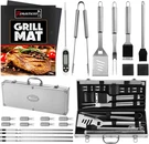 23PCS Must-have Bbq Grill Accessories Set With Thermometer Case Stainless. Fixed Price $42.99.