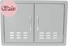 Outdoor Kitchen Stainless Steel Double Access With Vents, 30 Inches. Fixed Price $270.56.