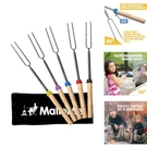 32-INCH Stainless Steel Marshmallow Roasting Sticks 5 Pack Fire Pit Skewers. Fixed Price $12.95.