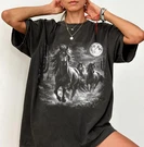 Wild Horses Shirt Western Cowboy Graphic Tee Moonlight Desert Stallion Art. Fixed Price $20.99.