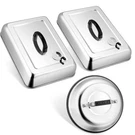 3PCS Basting Cover For Griddle, Leonyo Large 13" Rectangular Cheese Silver. Fixed Price $39.61.