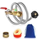 Fanovo Upgraded Propane Refill Adapter For 1 Lb. Tanks, 3FT Stainless Steel.... Fixed Price $38.76.